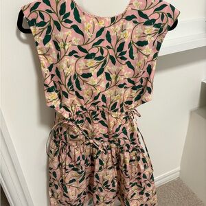 Agua by Agua Bendita Floral Pink and Green Dress